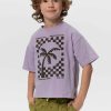 Sissy-Boy T-Shirts En Polo'S | Lavendel Wide Fit T-Shirt Met Artwork