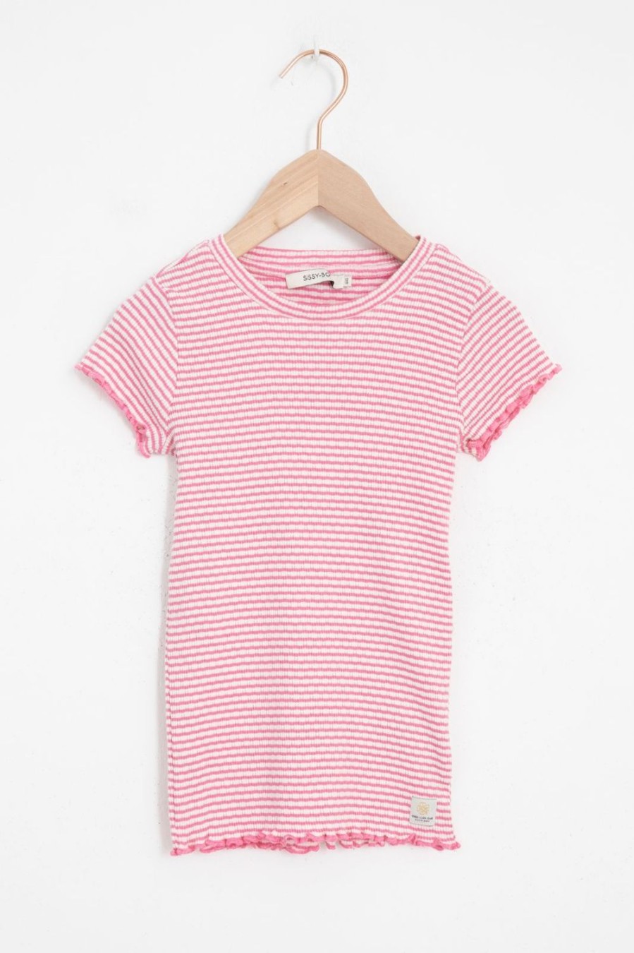 Sissy-Boy T-Shirts En Tops | Gestreept Rib T-Shirt