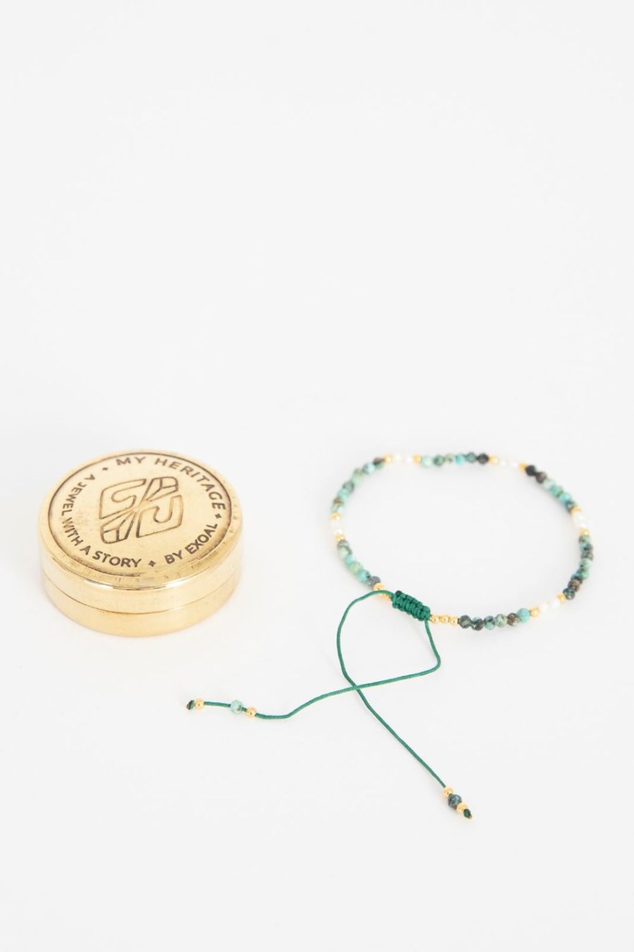 Muja Juma Sieraden | My Heritage Armband Turquoise Pearl