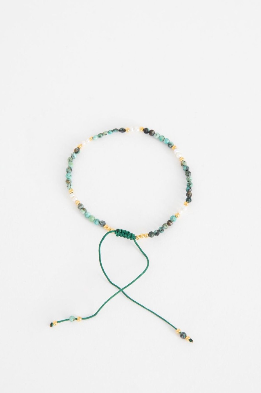 Muja Juma Sieraden | My Heritage Armband Turquoise Pearl