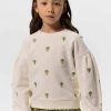 Sissy-Boy Truien En Vesten | Off-White Sweater Met Palmboom Embroidery