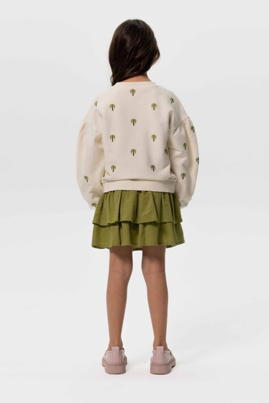 Sissy-Boy Truien En Vesten | Off-White Sweater Met Palmboom Embroidery