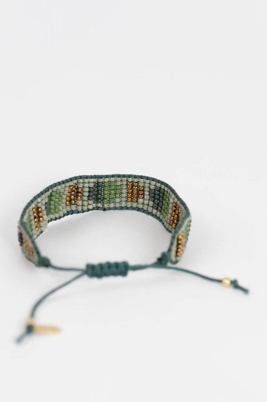 Sissy-Boy Sieraden | Groene Kralen Armband Met Stippen