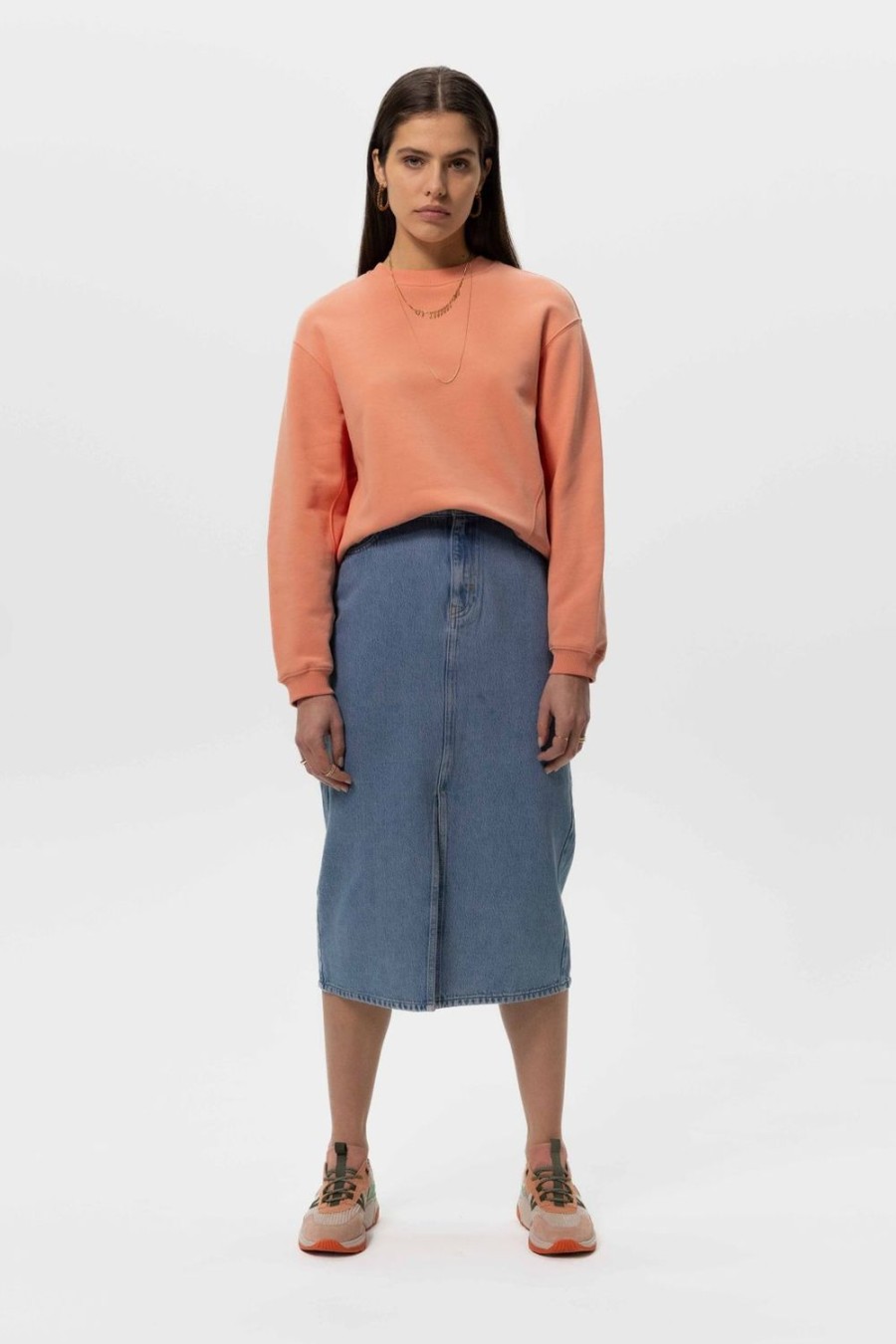 Sissy-Boy Rokken | Midi Denim Rok Met Split