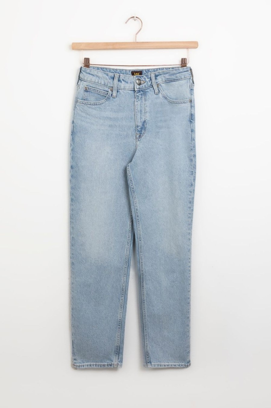 LEE Broeken | Lee Carol Lichtblauwe High Waist Straight Jeans