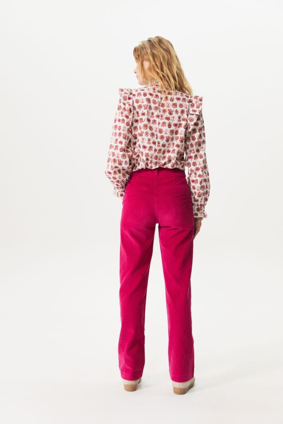 Sissy-Boy Broeken | Corduroy Wide Leg Broek