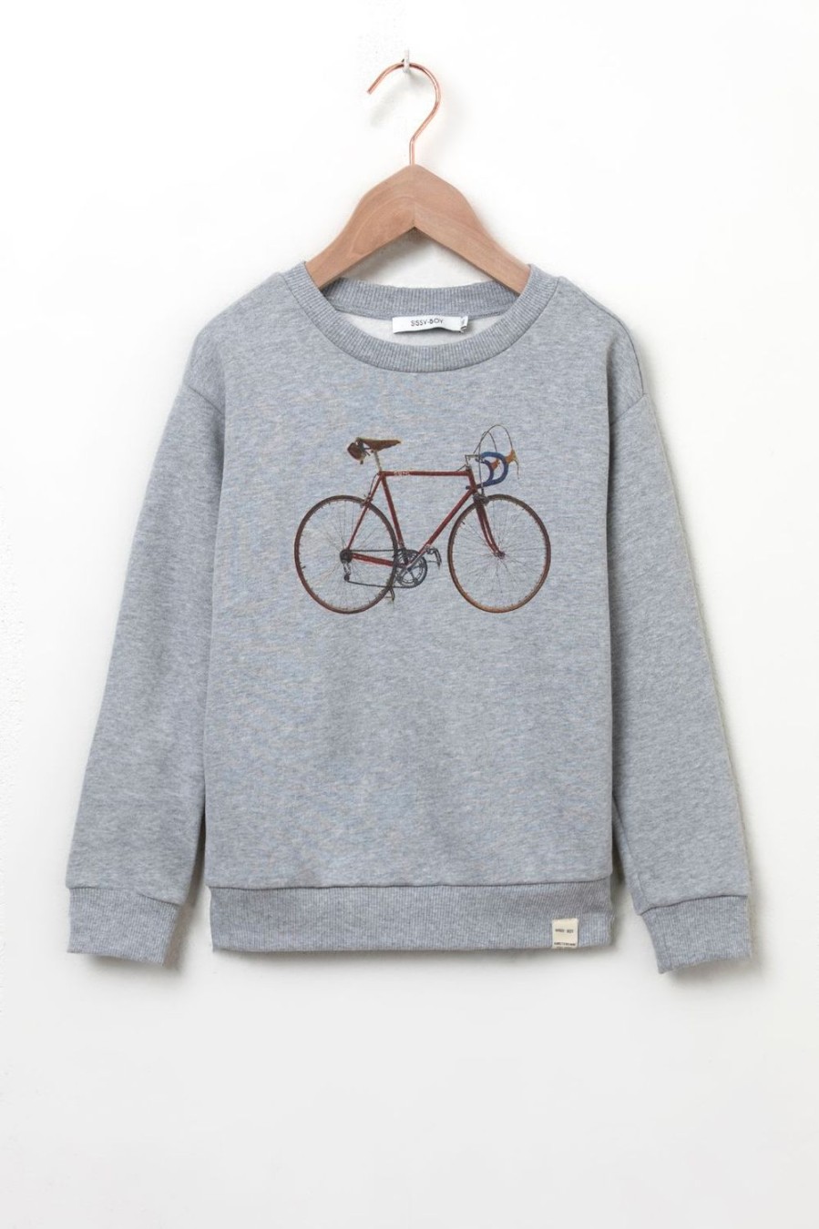 Sissy-Boy Truien En Vesten | Grijze Sweater Met Fiets