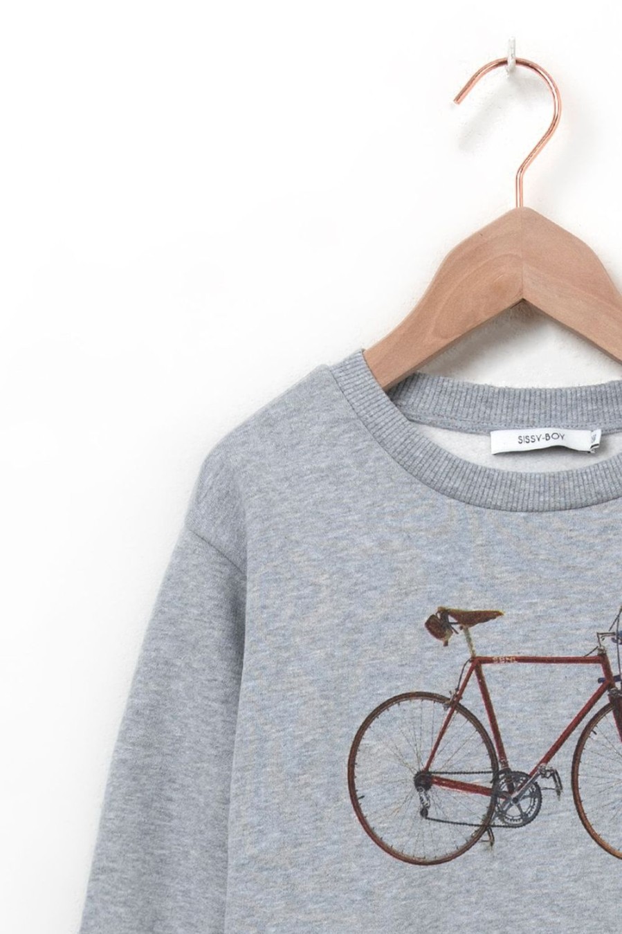 Sissy-Boy Truien En Vesten | Grijze Sweater Met Fiets