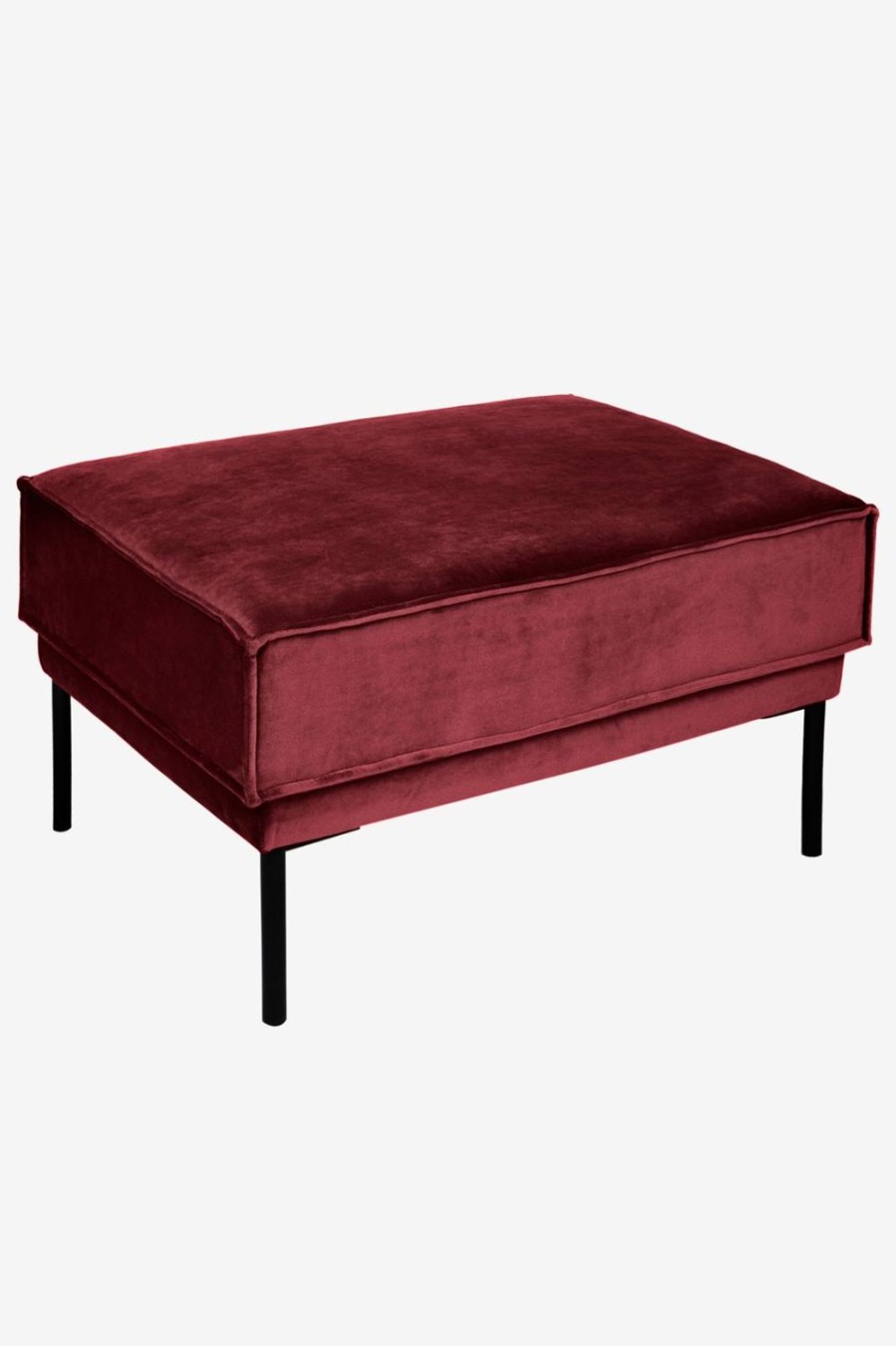 Sissy-Boy Hockers En Poefjes | The Duchess Velvet Hocker Wine Red