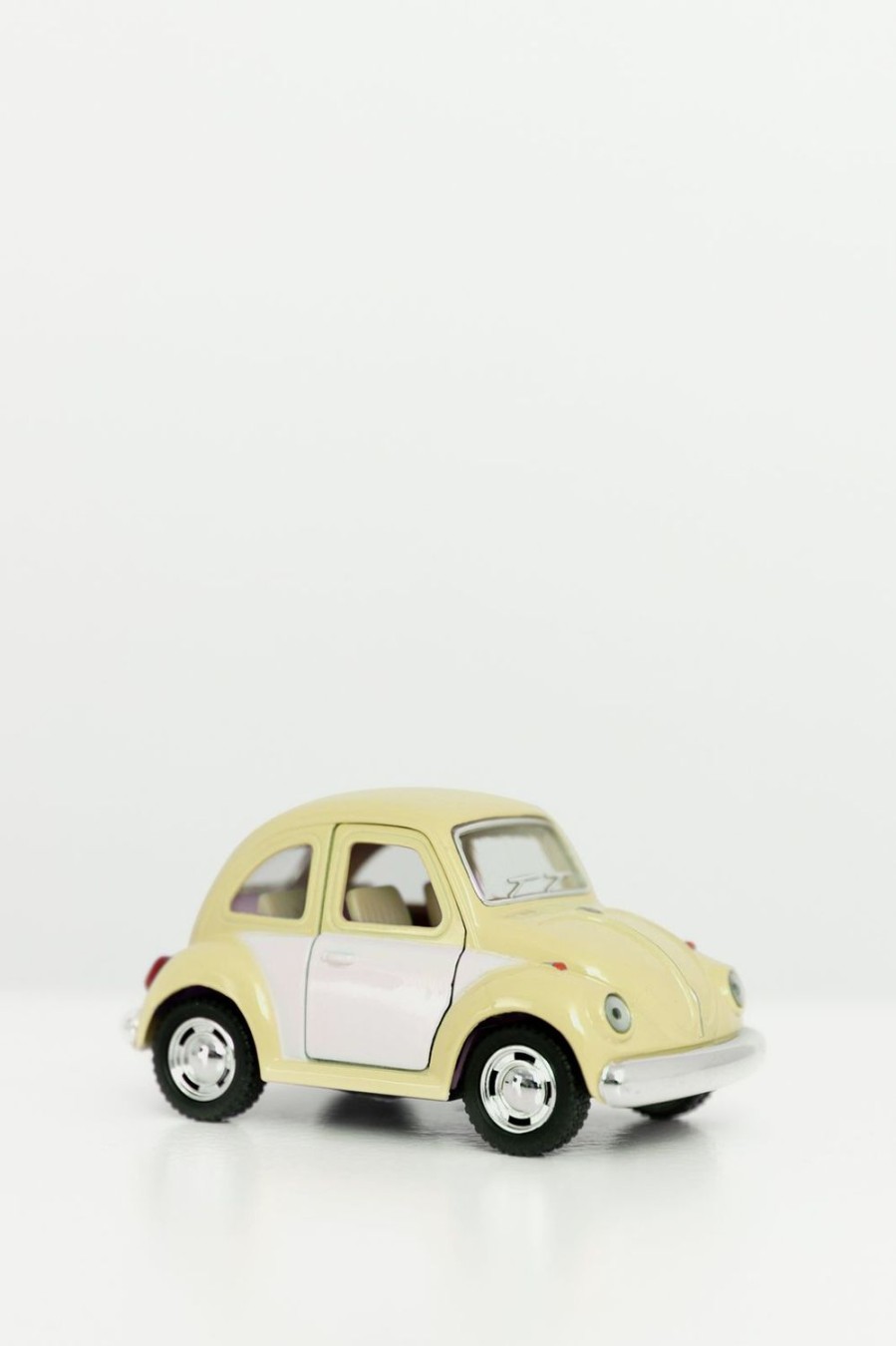 Dam Speelgoedwagens | Metalen Volkswagen Beetle Pastel Lichtgeel