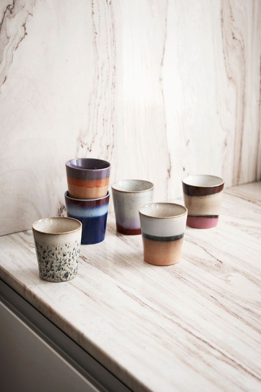 HK Living Servies | Hkliving 70S Ceramics Koffiemokken Orion