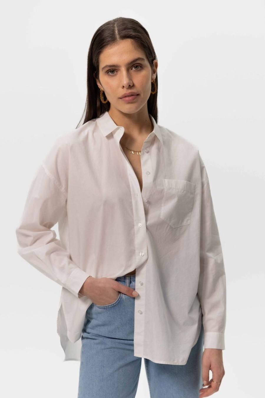 Sissy-Boy Blouses | Oversized Poplin Overhemd