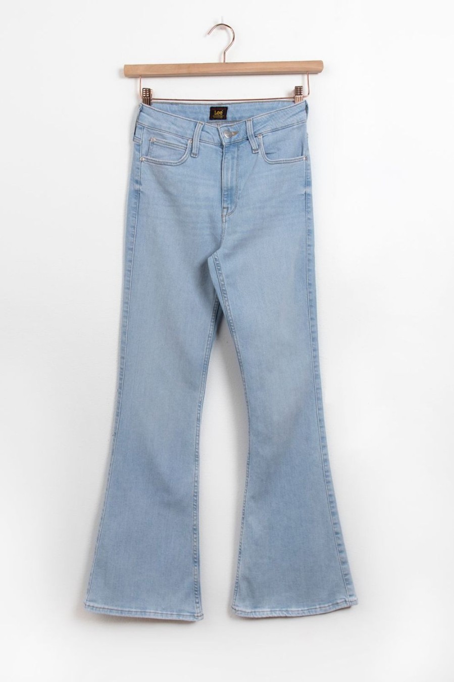 LEE Broeken | Lee Breese Blauwe High Waist Flared Jeans