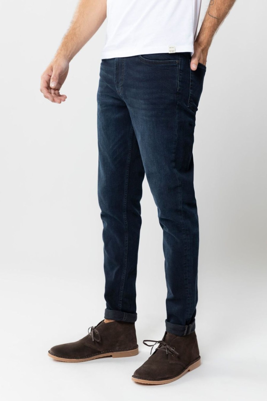 Sissy-Boy Broeken | Porter Blue Black Slim Fit Jeans