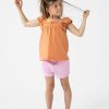 Sissy-Boy T-Shirts En Tops | Oranje Top Met Ruffles