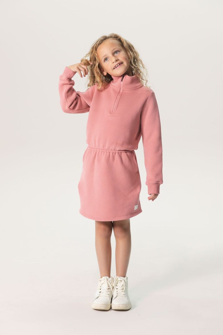 Sissy-Boy Jurken | Sweater Jurk Met Rits En Elastische Taille