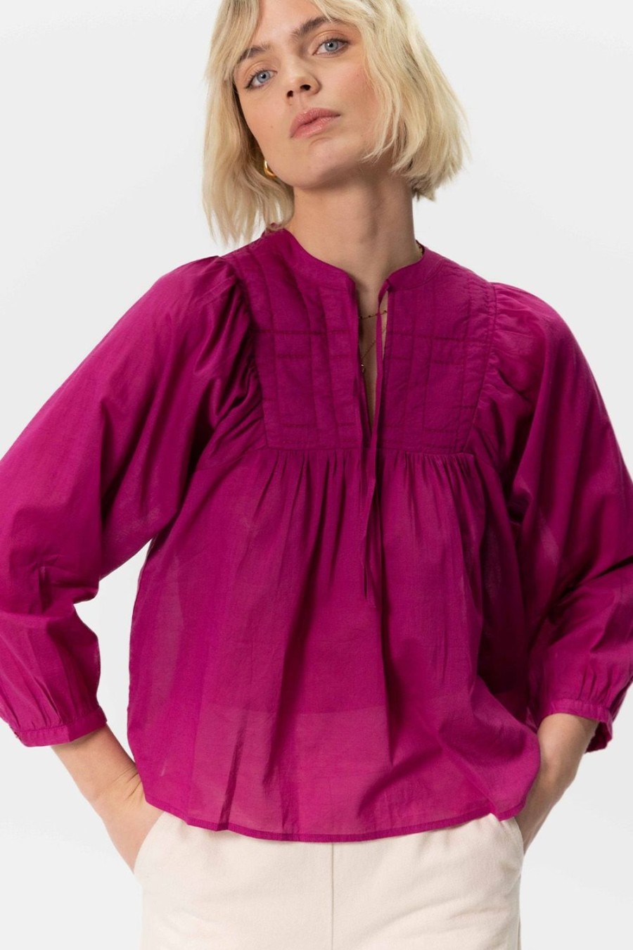 Sissy-Boy Blouses | E A-Lijn Blouse Met Padded Details