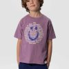 Sissy-Boy T-Shirts En Polo'S | Paars Oversized T-Shirt Met Smiley Print