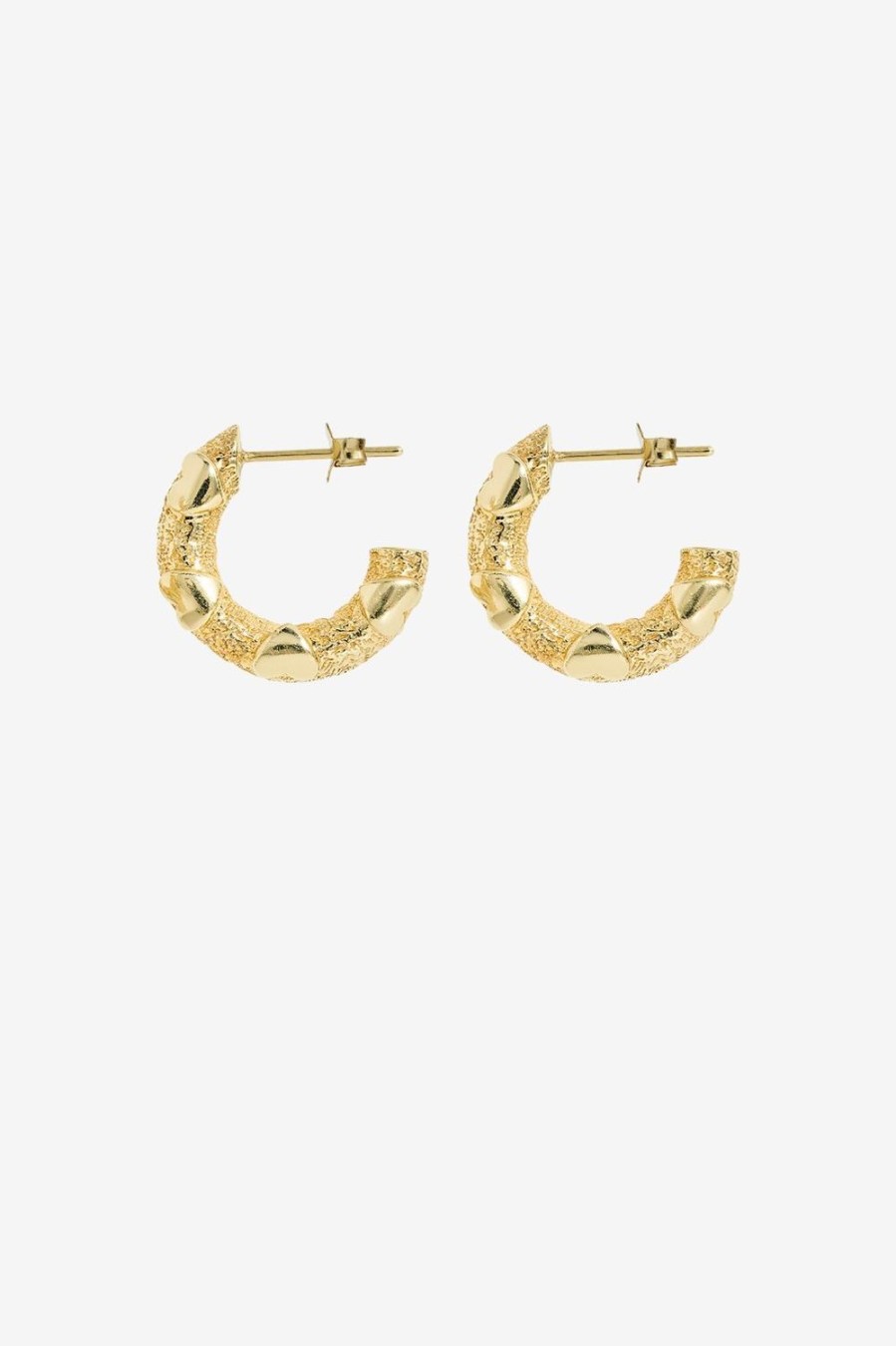 Anna Nina Sieraden | Anna+Nina Gold Plated Love City Hoop Oorbellen