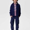 Sissy-Boy Broeken | Donkerblauwe Twill Cargo Broek