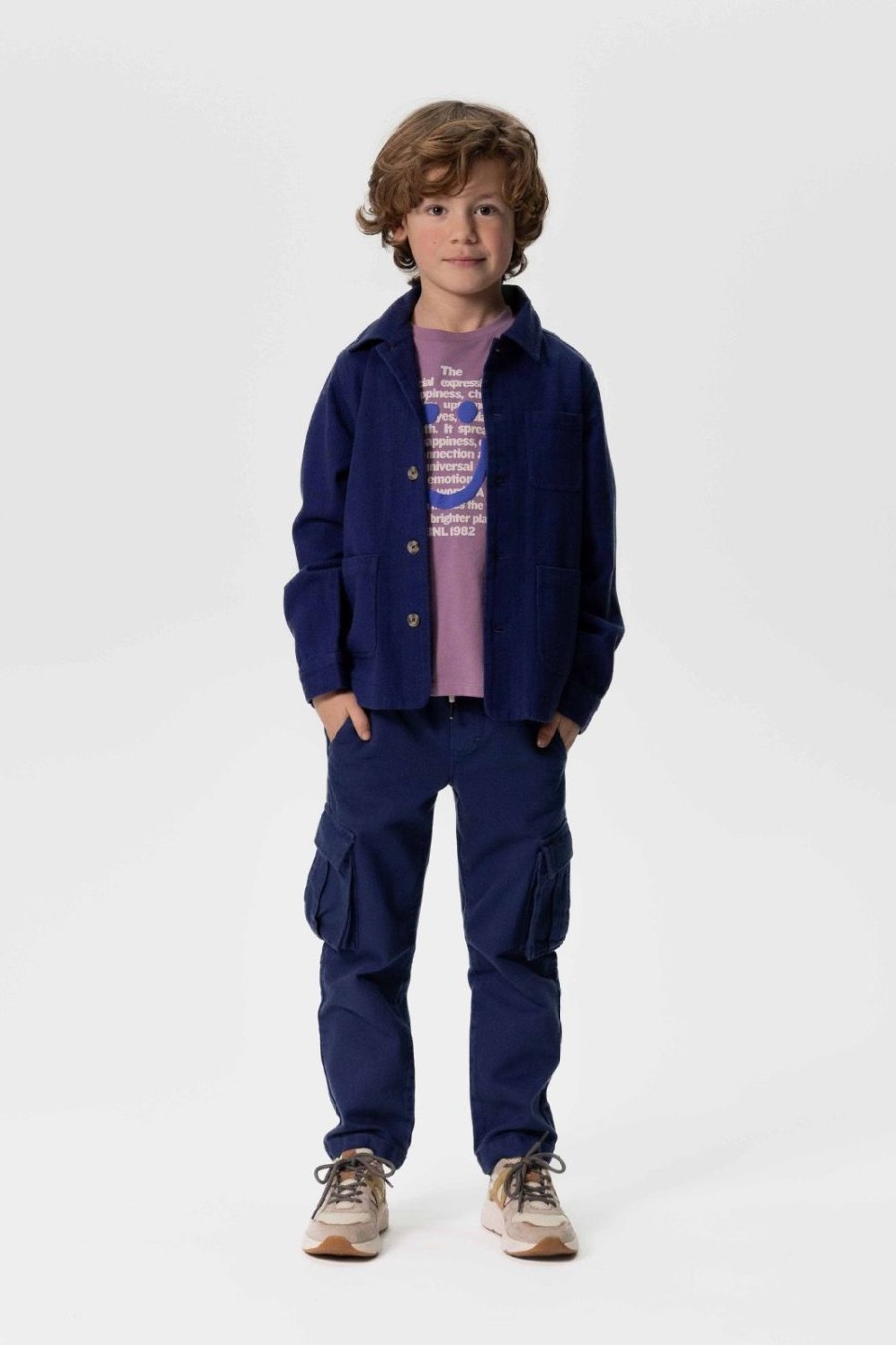 Sissy-Boy Broeken | Donkerblauwe Twill Cargo Broek