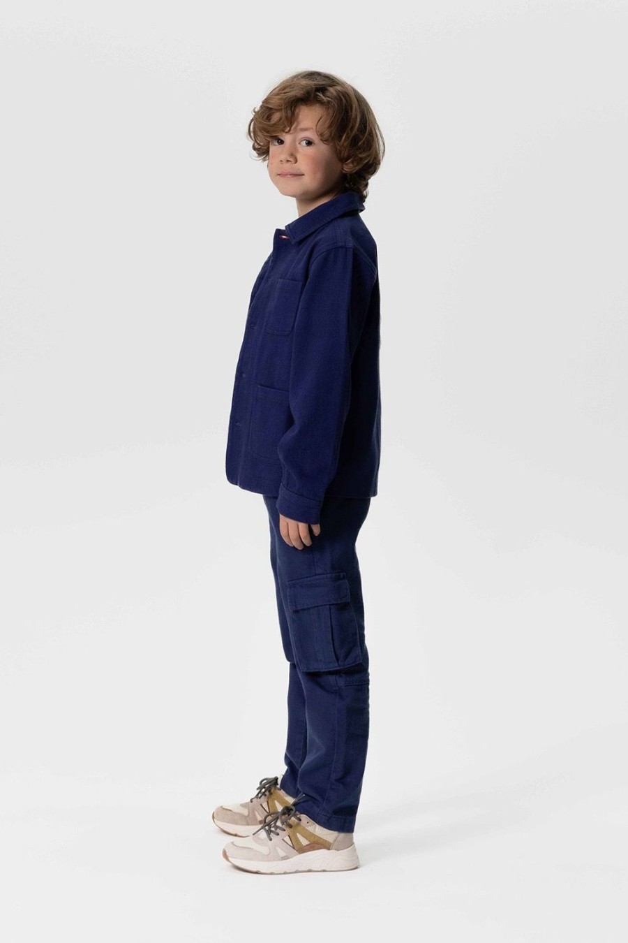 Sissy-Boy Broeken | Donkerblauwe Twill Cargo Broek