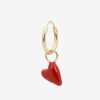 Anna Nina Sieraden | Anna+Nina Gold Plated Single Heart Beat Oorbel