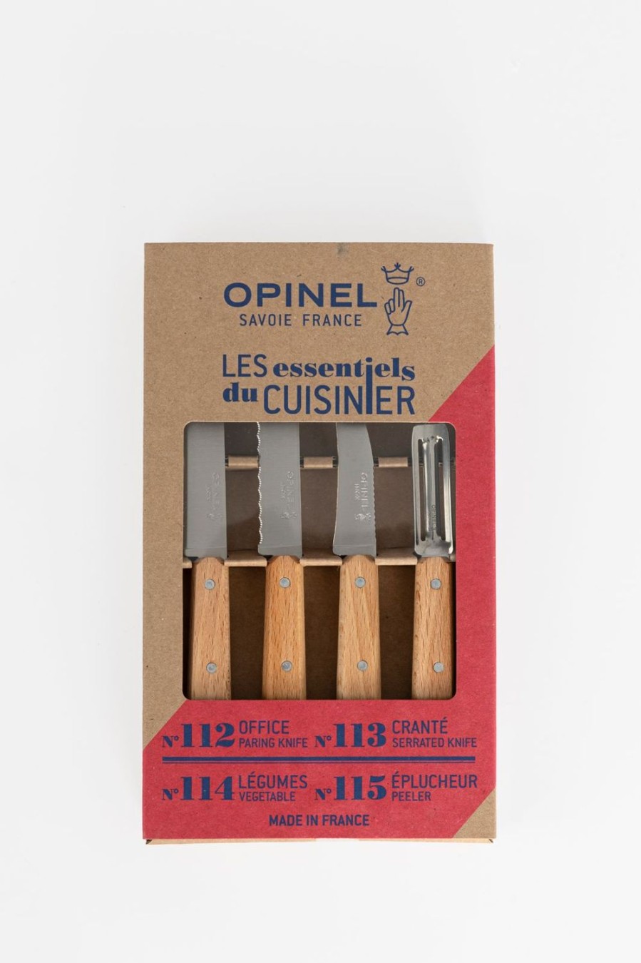 Opinel Bestek | Opinel 4-Delige Keukenset Les Essentiels Naturel