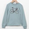 Sissy-Boy T-Shirts En Polo'S | Lichtblauw Longsleeve T-Shirt Met Fiets