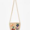 Sissy-Boy Accessoires | Crossbody Tas Van Stro Met Gehaakte Fruit Emblemen