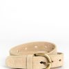 Sissy-Boy Riemen | Suede Riem Met Goudkleurige Gesp